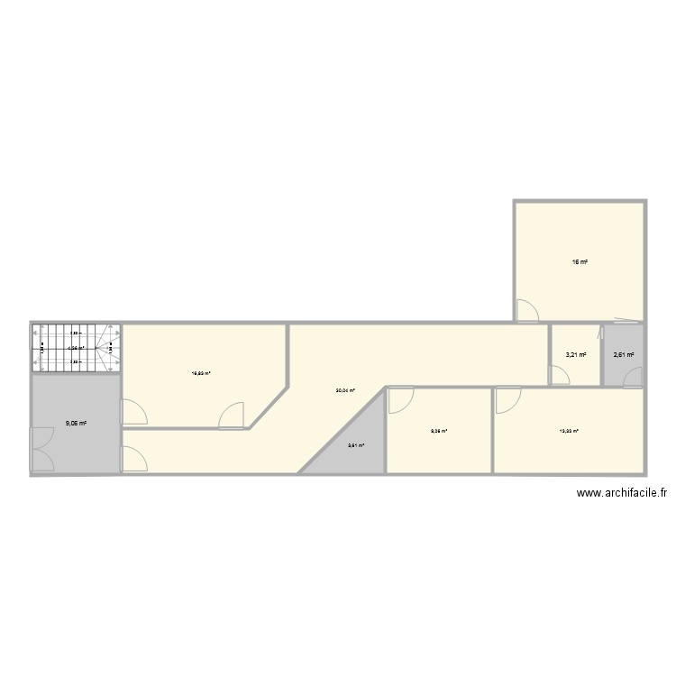 floor11. Plan de 10 pièces et 108 m2