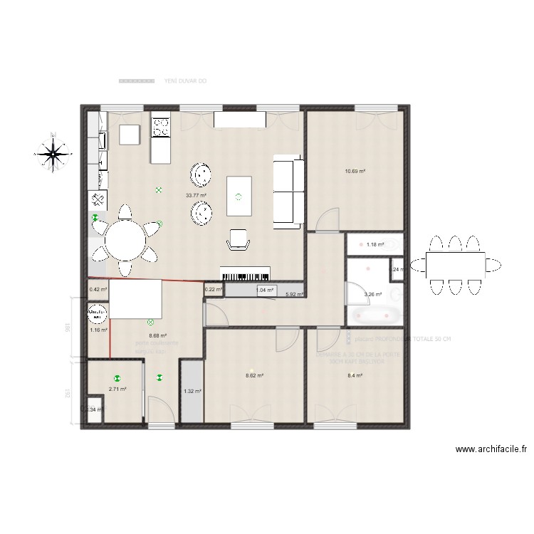 Macha Perez PLAN EXISTANT. Plan de 0 pièce et 0 m2