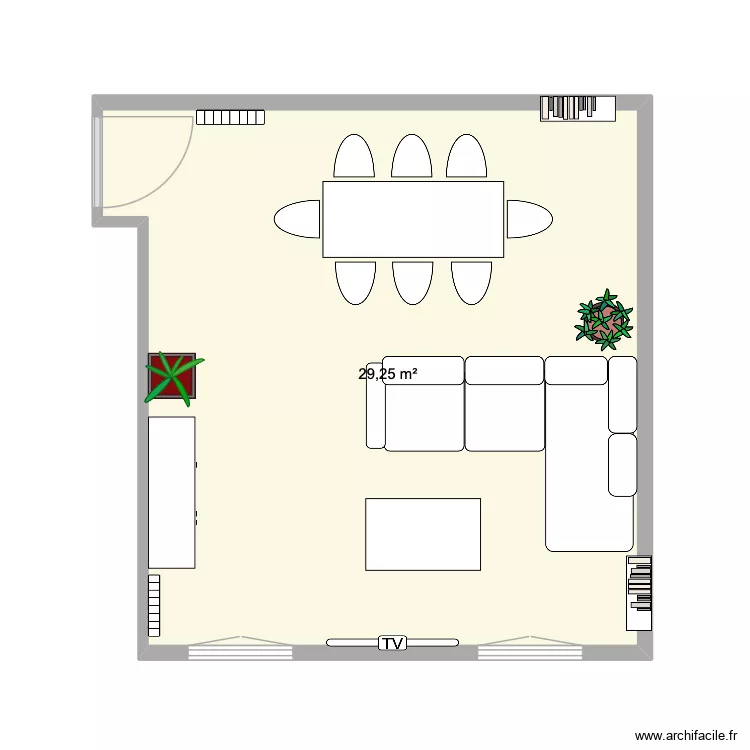 Nick San Remo Living. Plan de 1 et 29 m² Nick San Remo Living. Plan de 1 et 29 m²