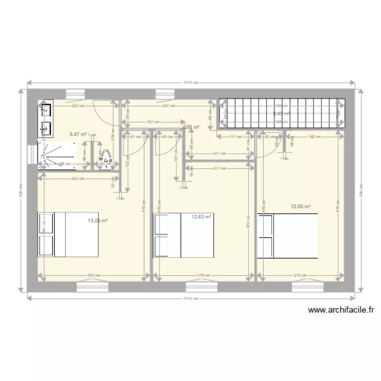 PLAN L ETAGE . Plan de 