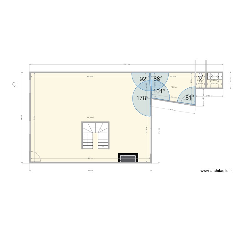 les bordes rdc avril 2021. Plan de 0 pièce et 0 m2