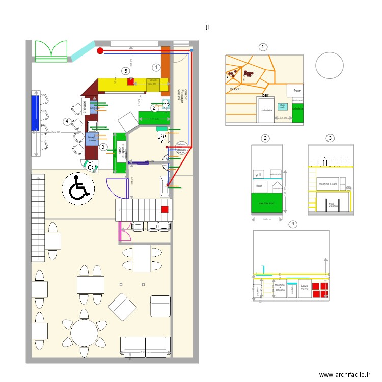 plan V4 Triphasé meuble cave. Plan de 0 pièce et 0 m2