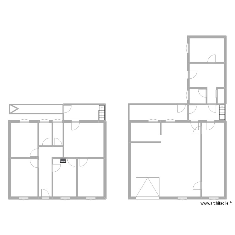 MALIDIN. Plan de 14 pièces et 175 m2