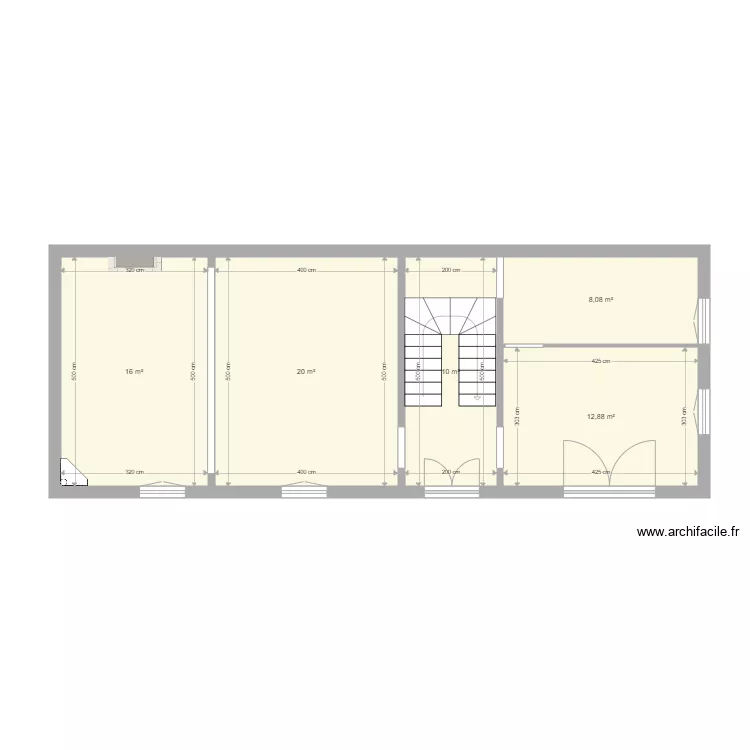 Epernay 1er etage. Plan de 