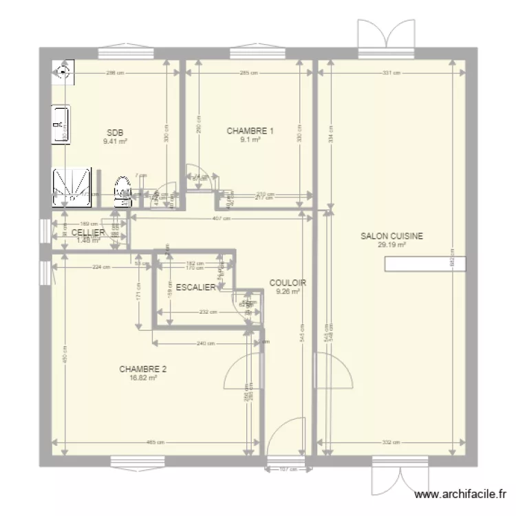RENO PIERROU 301018 SANS MEUBLES. Plan de 