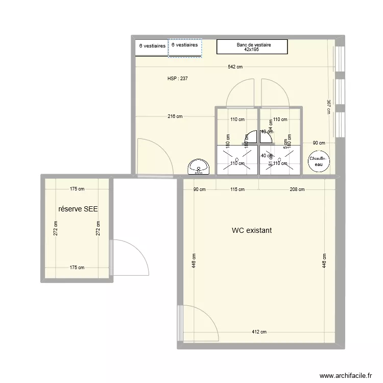 Douche sous sol 3 25/07/23. Plan de 
