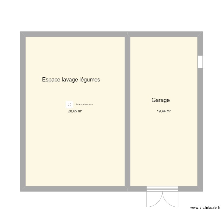 garage\lavage. Plan de 0 pièce et 0 m2