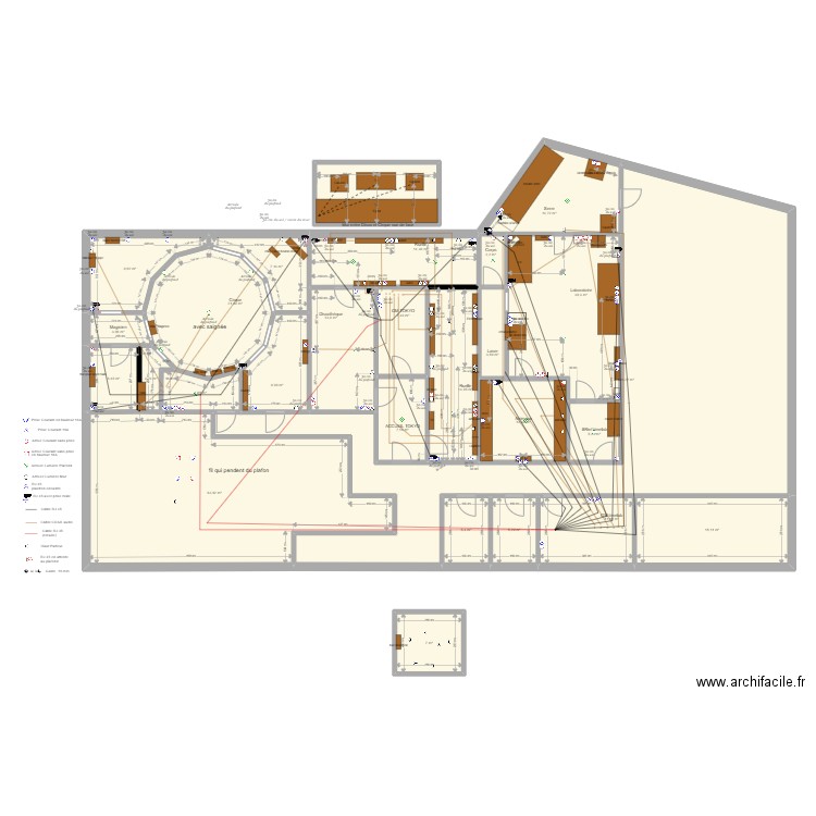 Paris Saint Mard. Plan de 27 pièces et 436 m2