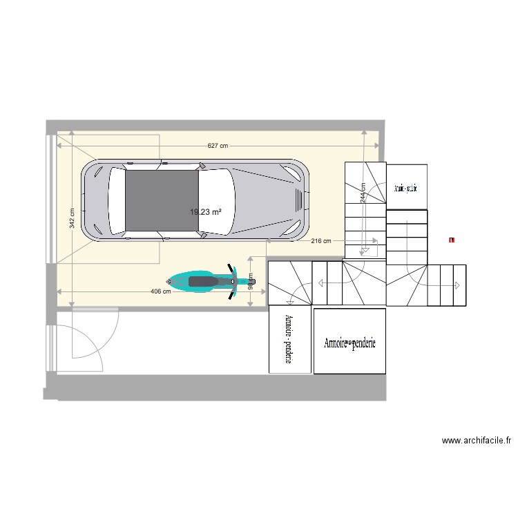 garage. Plan de 0 pièce et 0 m2