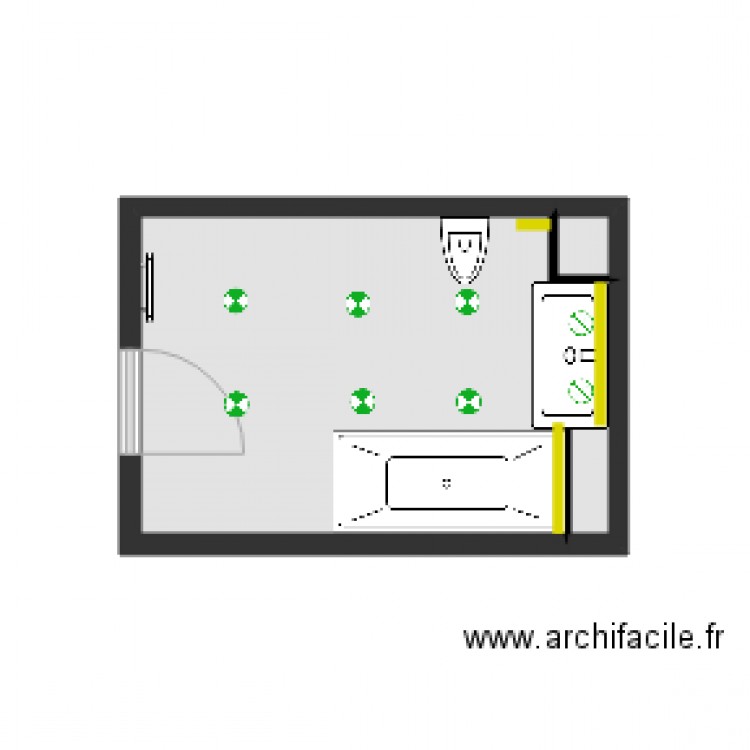 Plan eclairage SDB exo. Plan de 0 pièce et 0 m2