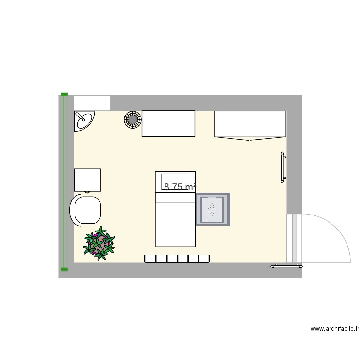 cabine esthetique . Plan de 0 pièce et 0 m2