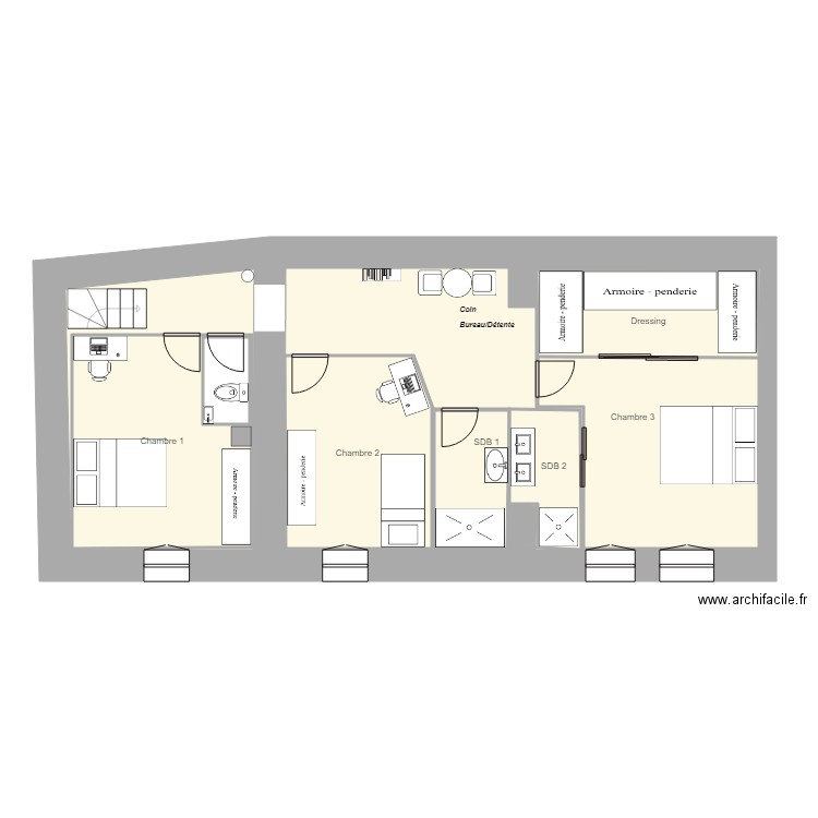 PJ2 Alimentation Evacuations 2. Plan de 13 pièces et 218 m2