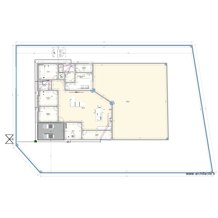 maison mathurin 3. Plan de 13 pièces et 1229 m2