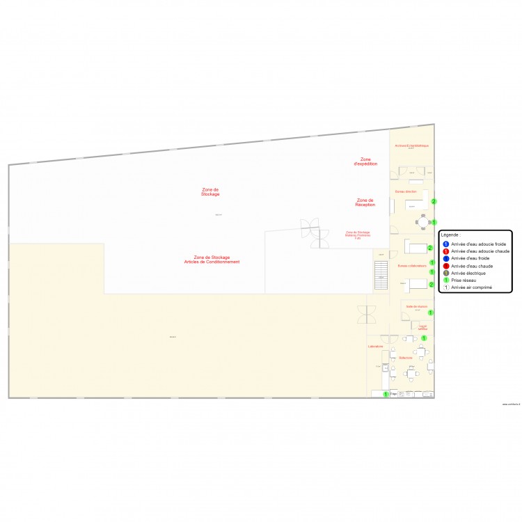Plan Fleurey RDC réseau vf. Plan de 0 pièce et 0 m2