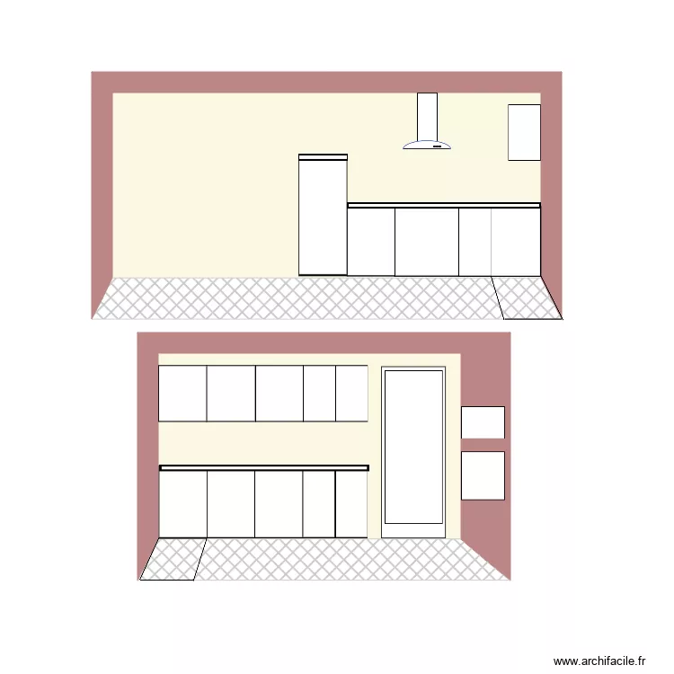 Nouvelle cuisine MiniLoft. Plan de 