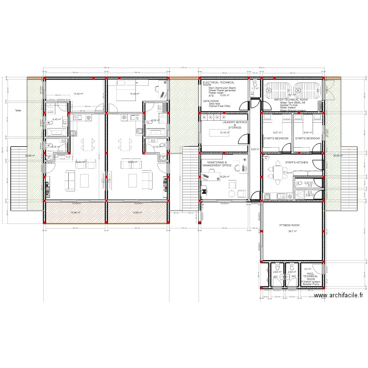 INZOZI 3. Plan de 155 pièces et 1991 m2