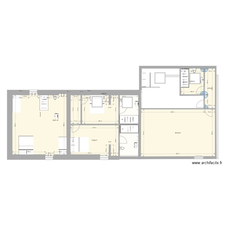 colas upstairs 1. Plan de 0 pièce et 0 m2