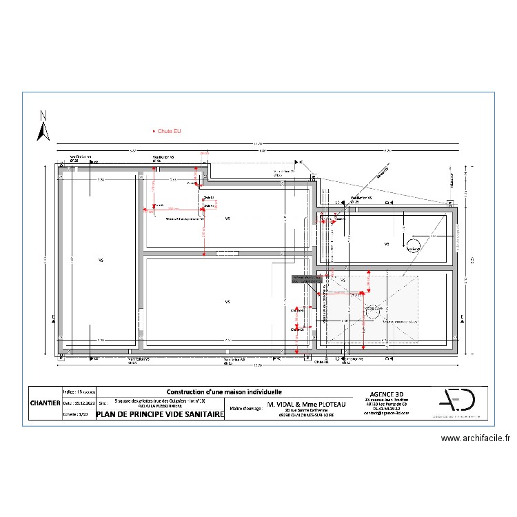 Plan réseau Vidal Ploteau. Plan de 0 pièce et 0 m2