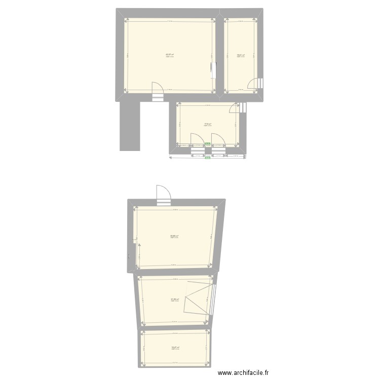 plan projet 1. Plan de 6 pièces et 143 m2