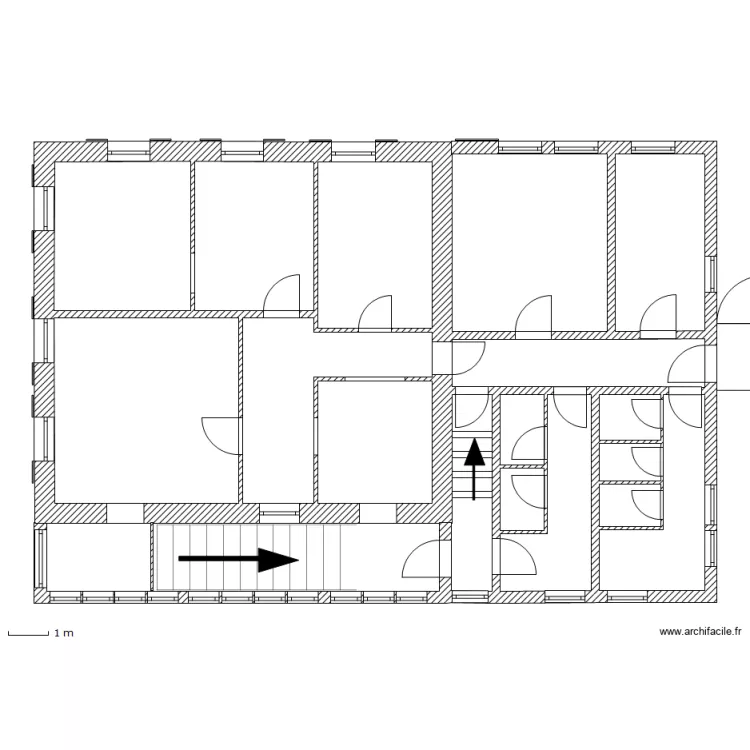 Tec 1er &eacute;tage modifi&eacute;. Plan de 