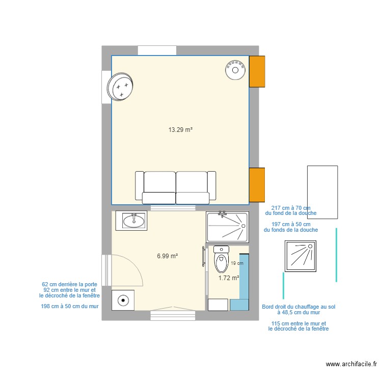 Grrr RdC 2023 - 10 (douche 110x80). Plan de 3 pièces et 22 m2