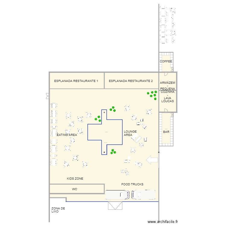 ABEL STAGE. Plan de 9 pièces et 1010 m2