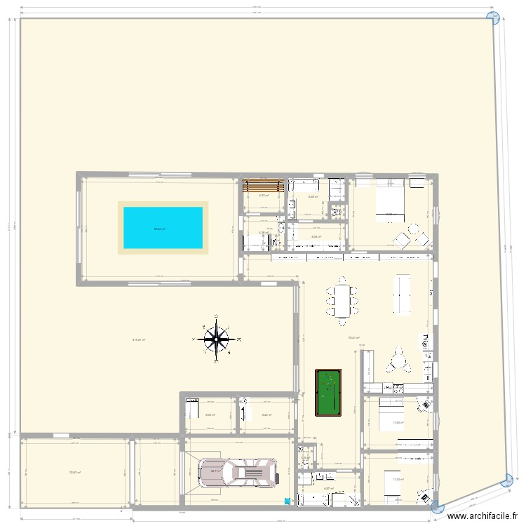 SAINT JOSEPH phase 5- 241.38 m2. Plan de 17 pièces et 683 m2