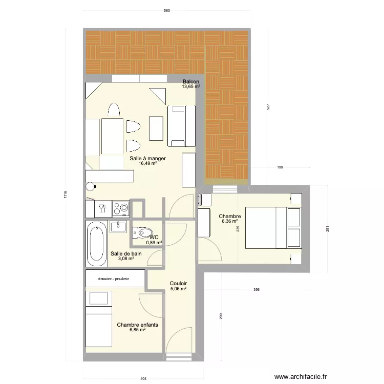 Alpe Huez Apt 804 v2. Plan de Alpe Huez Apt 804 v2. Plan de