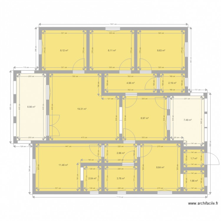 H 4. Plan de 0 pièce et 0 m2