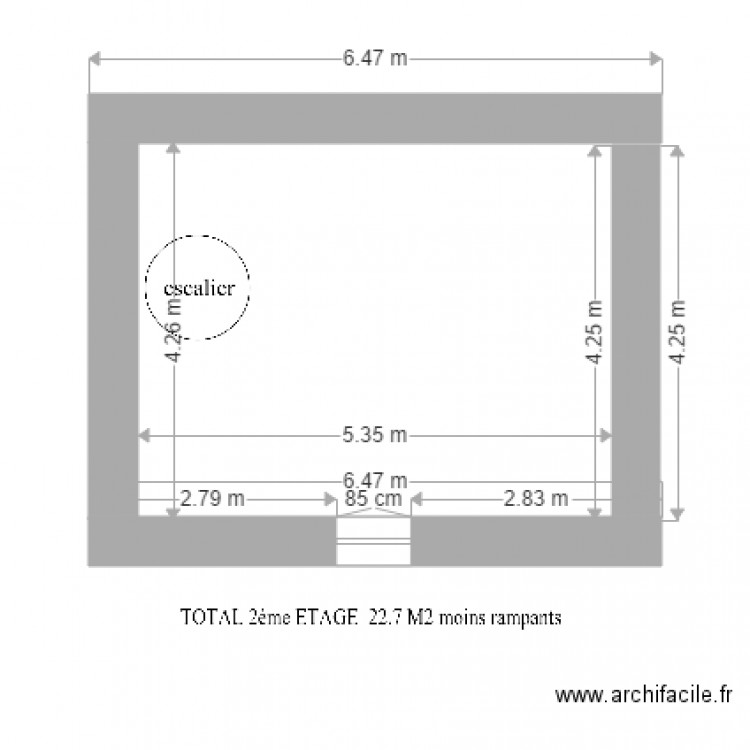 maison potager 2eme etage. Plan de 0 pièce et 0 m2