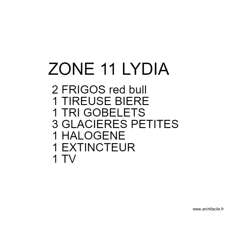 ZONNE 11 LYDIA 22. Plan de 