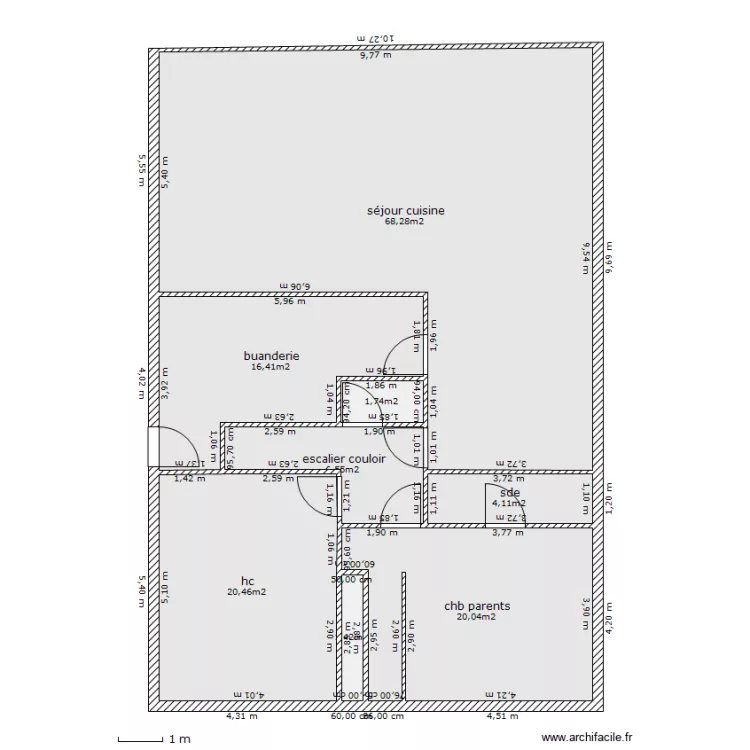 st ouen en belin rdc. Plan de 