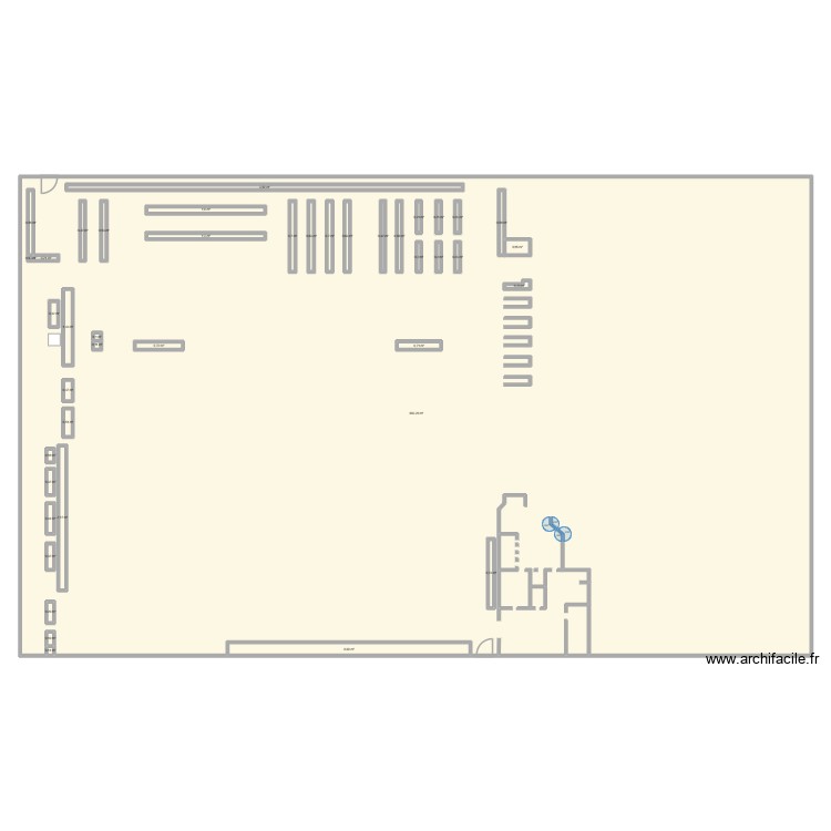 magasin carrefour market. Plan de 0 pièce et 0 m2