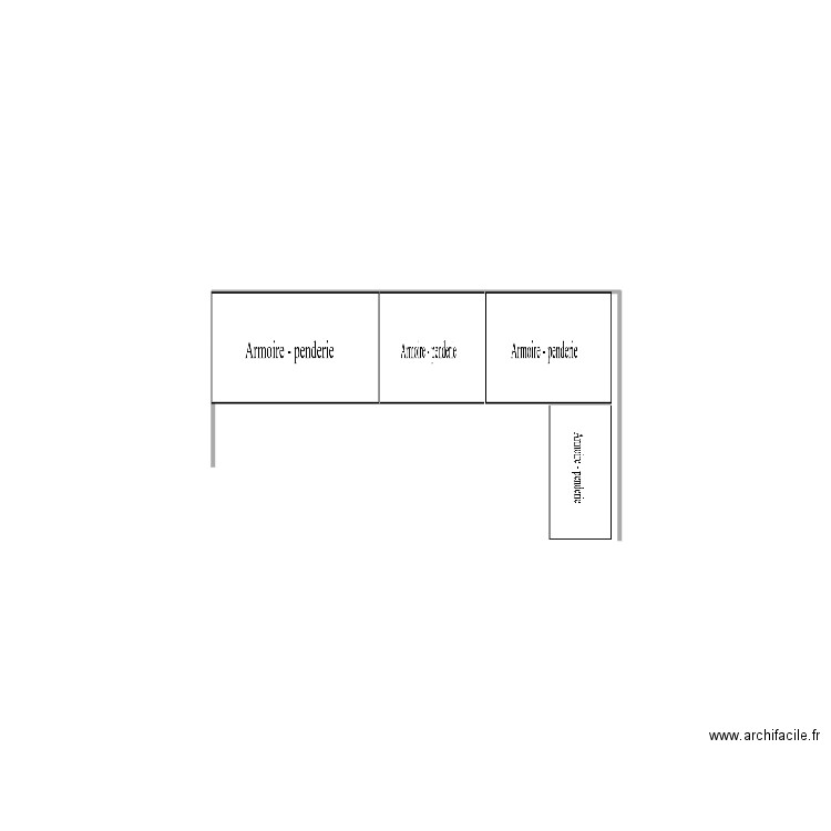 armoire. Plan de 0 pièce et 0 m2