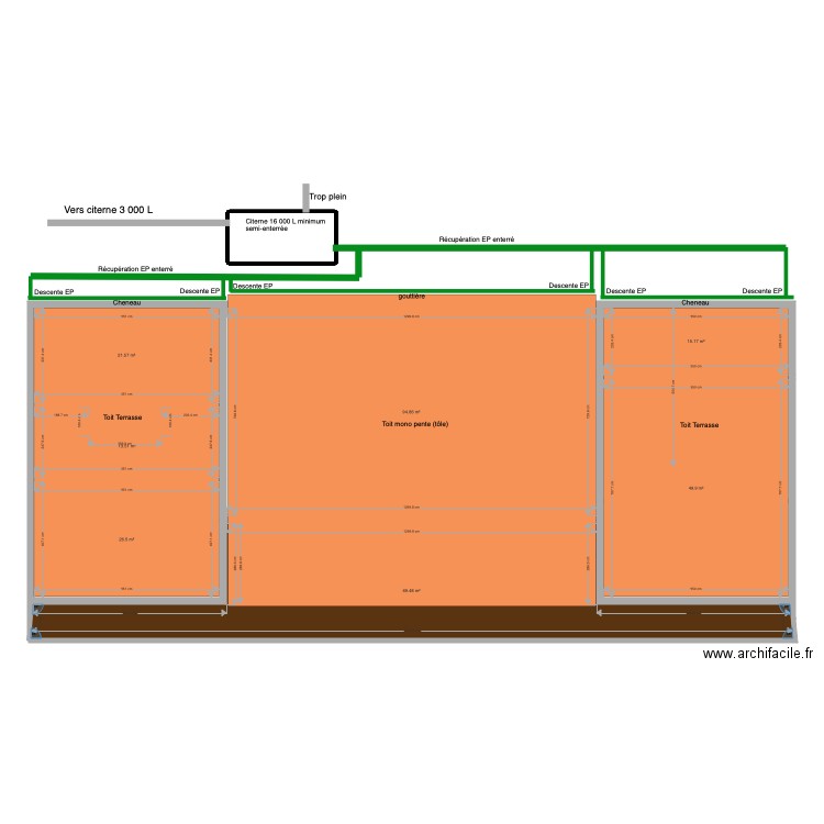 Diègo terrasses. Plan de 0 pièce et 0 m2