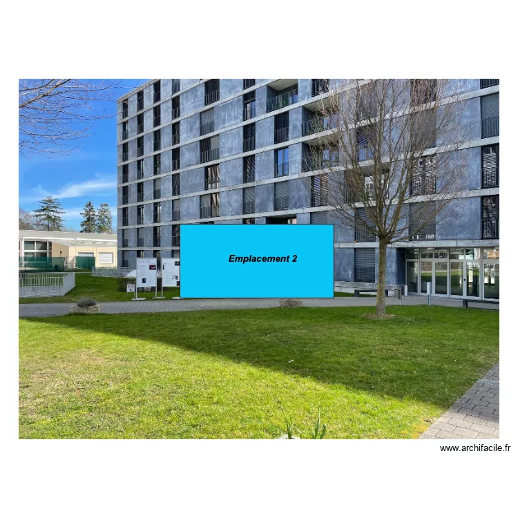 emplacement 2 cit&eacute; U. Plan de 