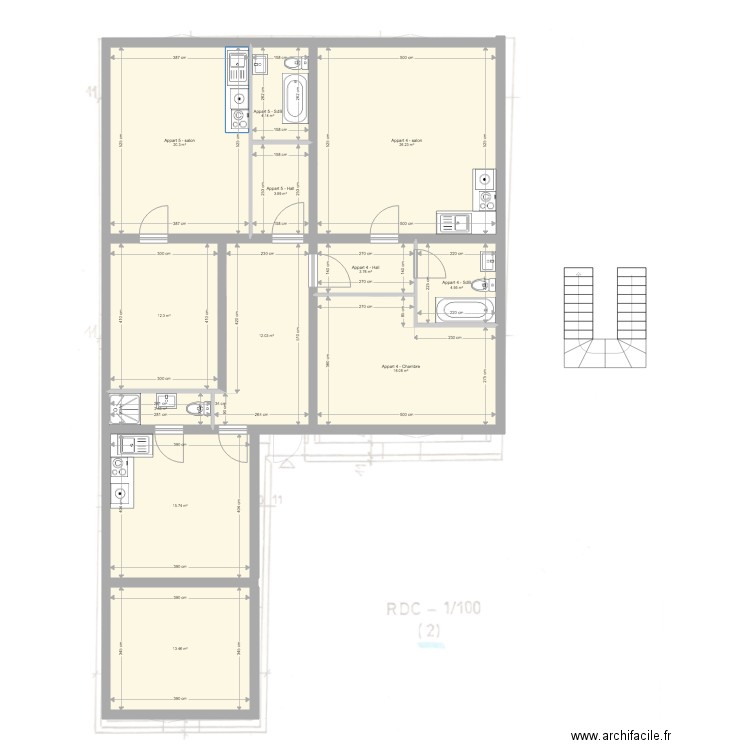 Immeuble Yutz Fatih v4. Plan de 0 pièce et 0 m2