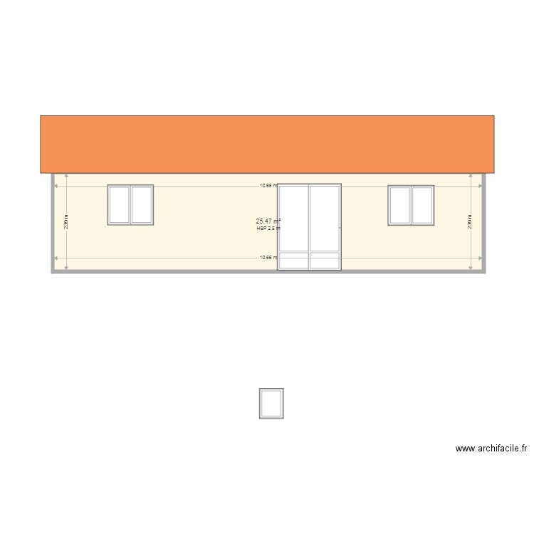 chalet ulmman facade sud. Plan de 0 pièce et 0 m2