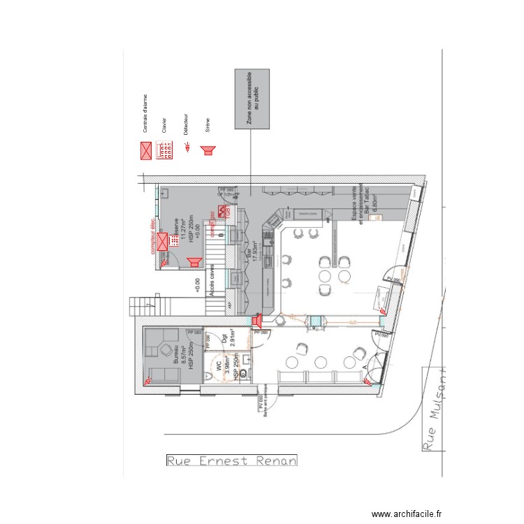 Tabac DIDIER DESSERT alarme. Plan de 0 pièce et 0 m2