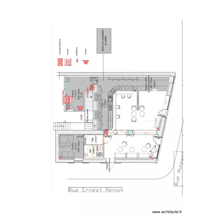 Tabac DIDIER DESSERT alarme. Plan de 