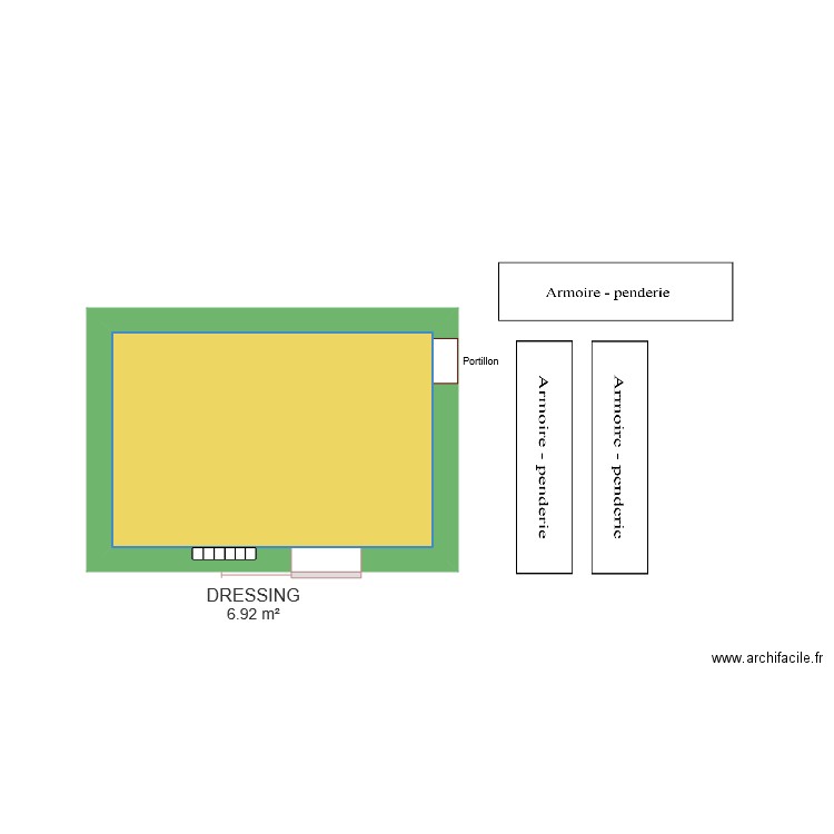 DRESSING. Plan de 0 pièce et 0 m2