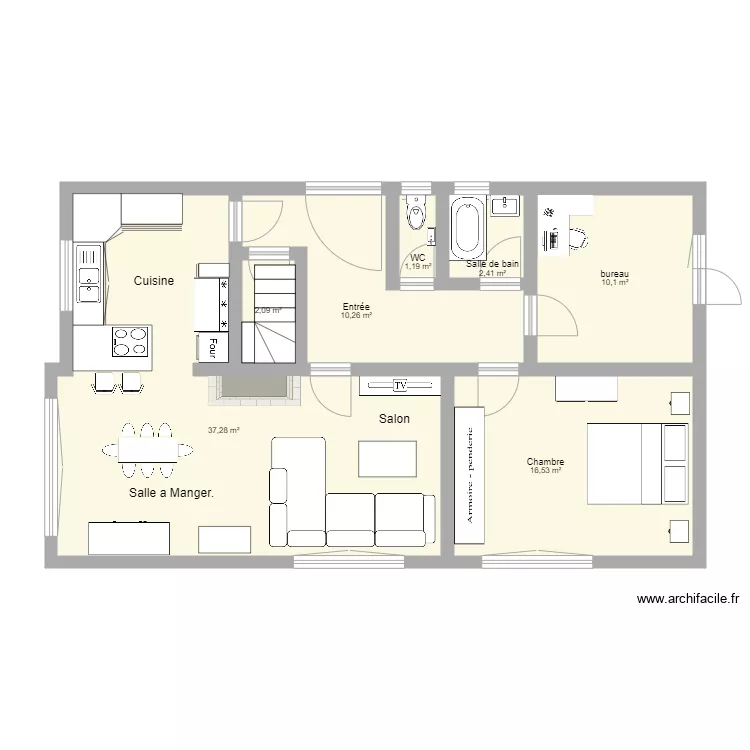 maison  sam  apres 3. Plan de 
