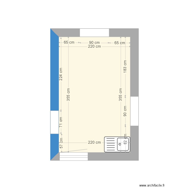 cuisine. Plan de 0 pièce et 0 m2