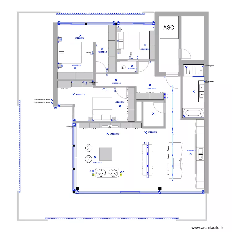 Appartement D3145. Plan de Appartement D3145. Plan de