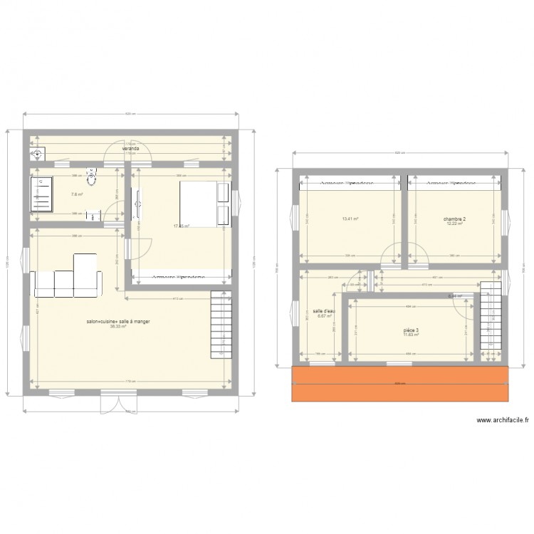 plan maison numéro 2. Plan de 0 pièce et 0 m2