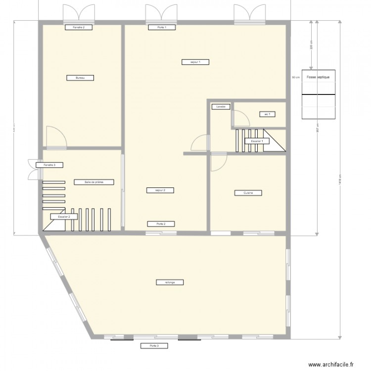 VILLA ST AND RDC Cotation. Plan de 0 pièce et 0 m2