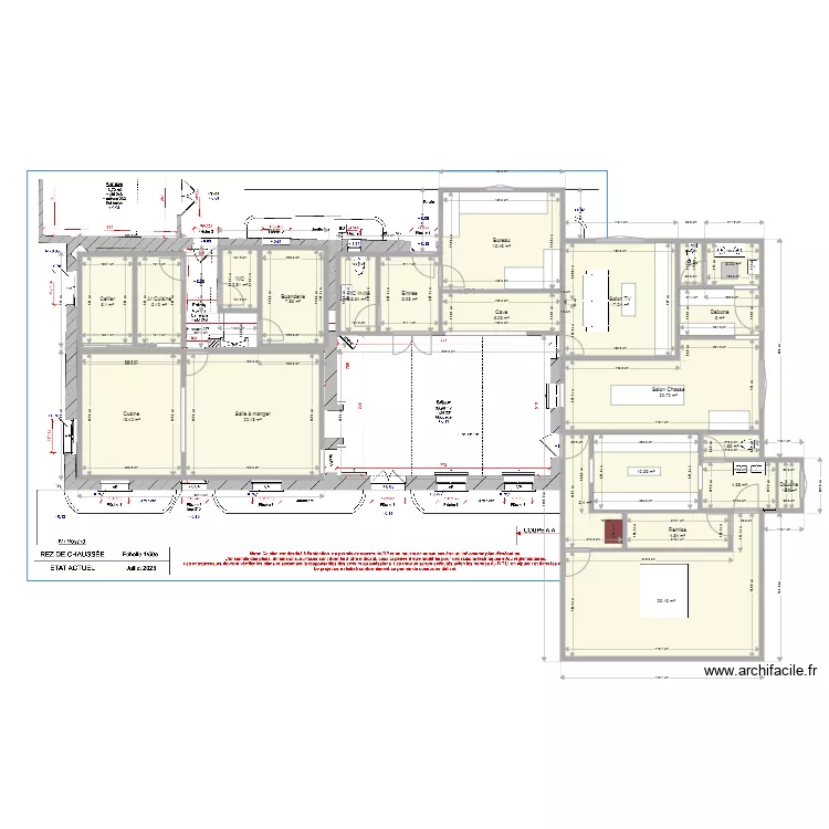 Bis Les Gu&eacute;ti&egrave;res. Plan de 