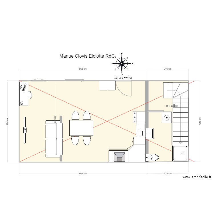 MANUE CLOVIS. Plan de 0 pièce et 0 m2