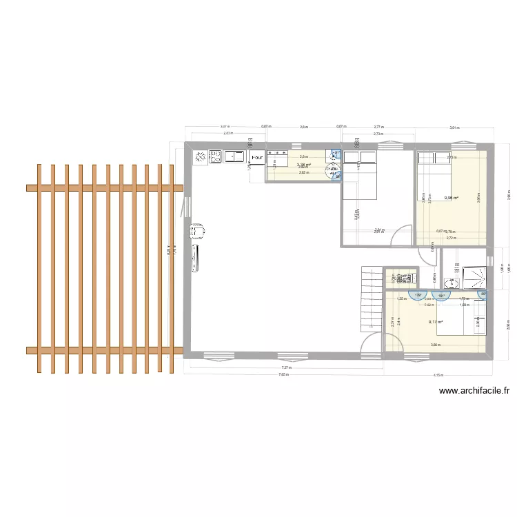 PLAN MAISON CED. Plan de 4  et 23 m²