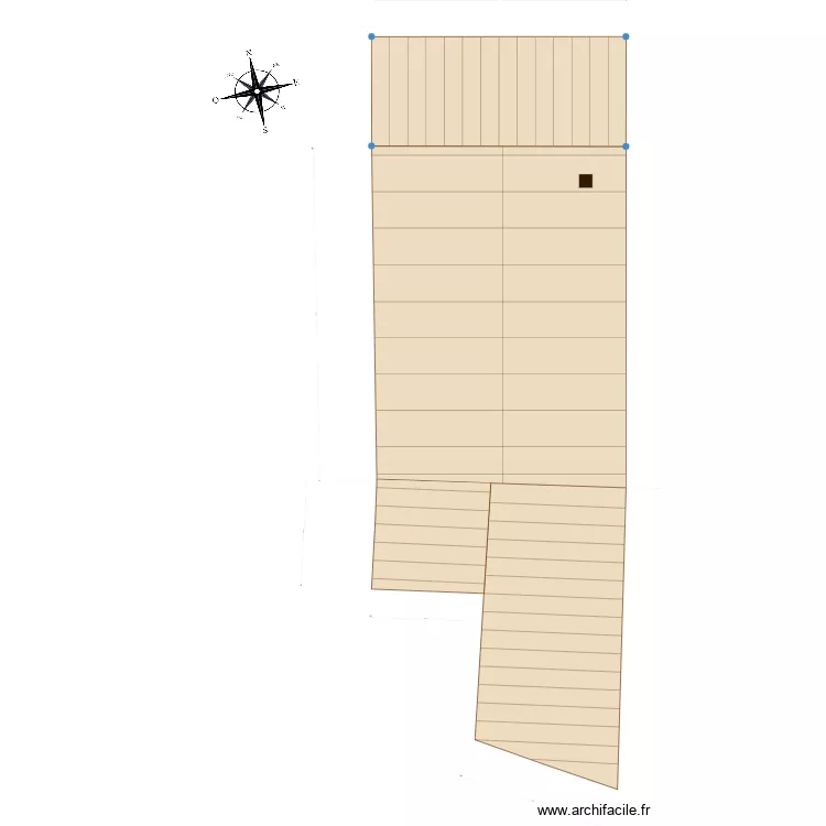 toiture projet. Plan de 